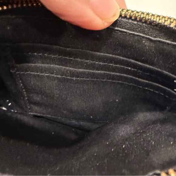 Coach Horse & Carriage Black Pebbled Leather Double Zip Wallet - Picture 9 of 12